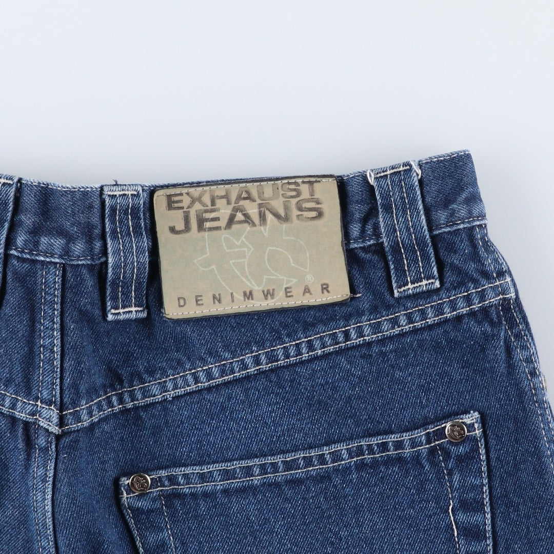 EXHAUST JEANS Denim Painter Pants, Men's W33 (approx.) unclear blue type Vintage Second Hand
