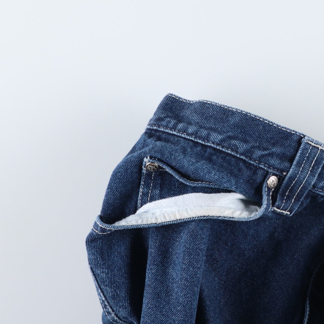 EXHAUST JEANS Denim Painter Pants, Men's W33 (approx.) unclear blue type Vintage Second Hand