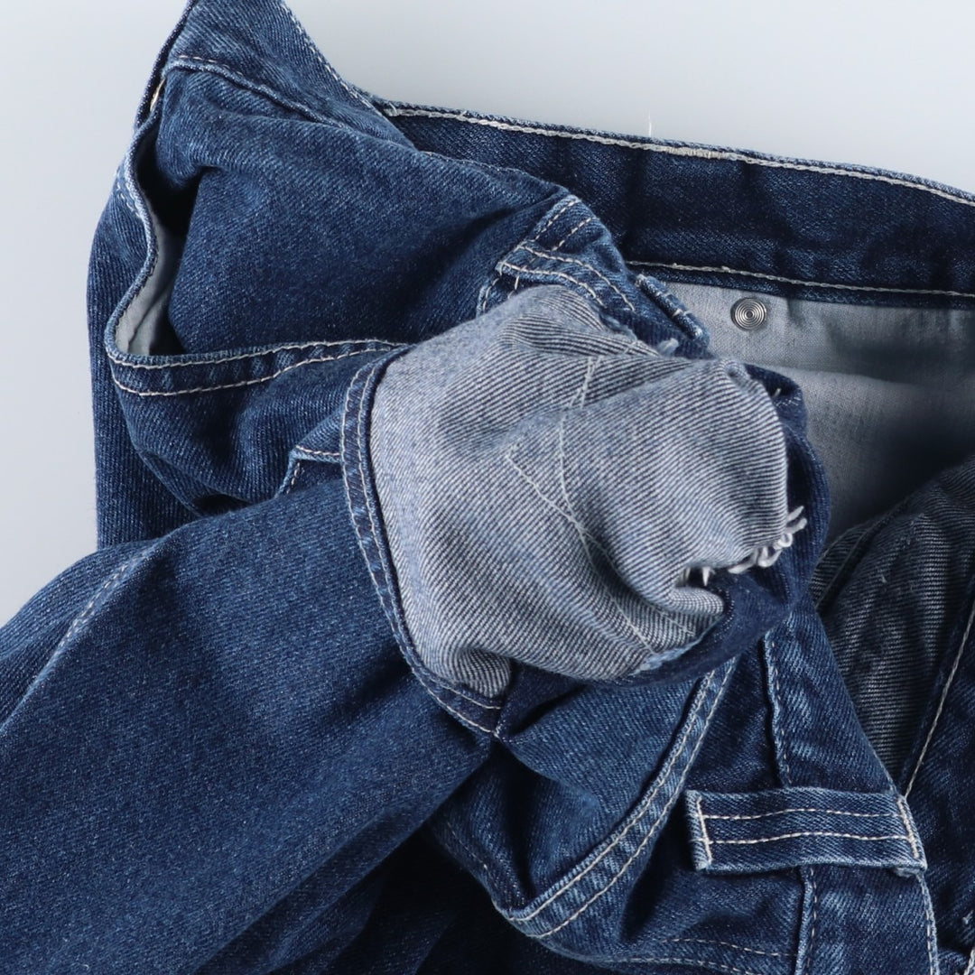 EXHAUST JEANS Denim Painter Pants, Men's W33 (approx.) unclear blue type Vintage Second Hand