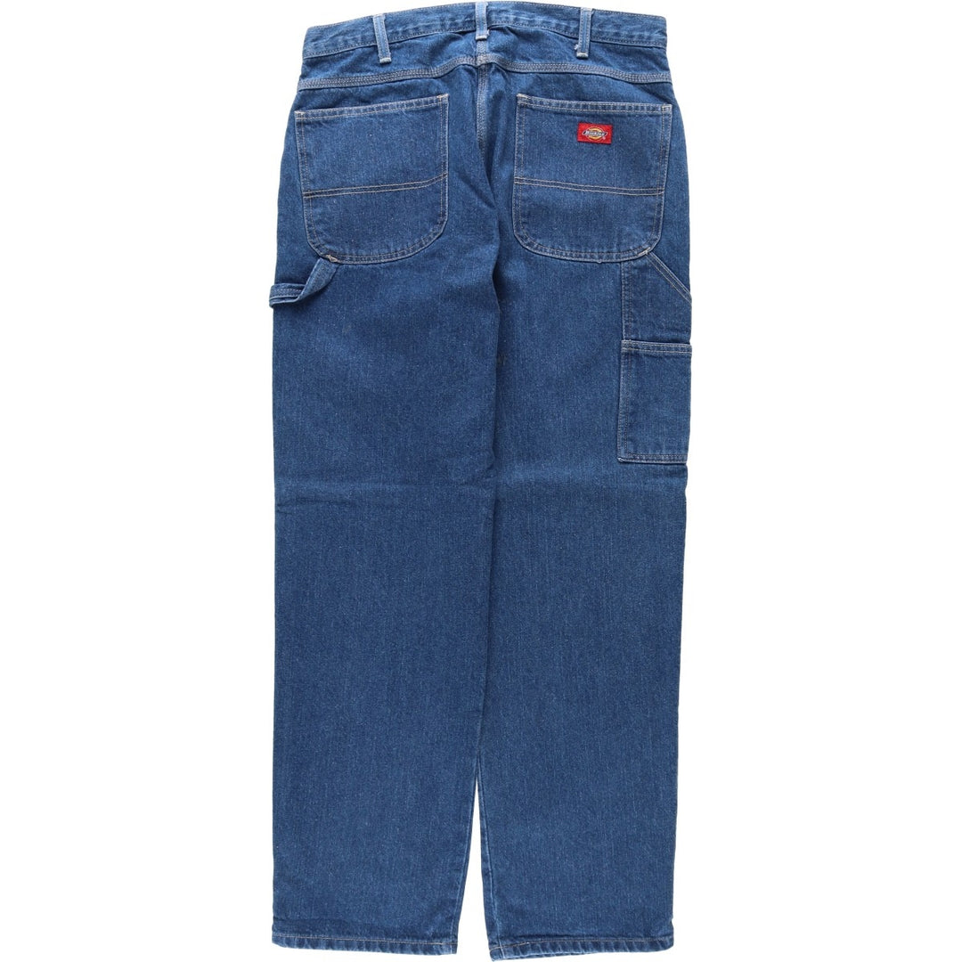 Dickies denim painter pants for men, equivalent to W34 cotton blue type Vintage Second Hand