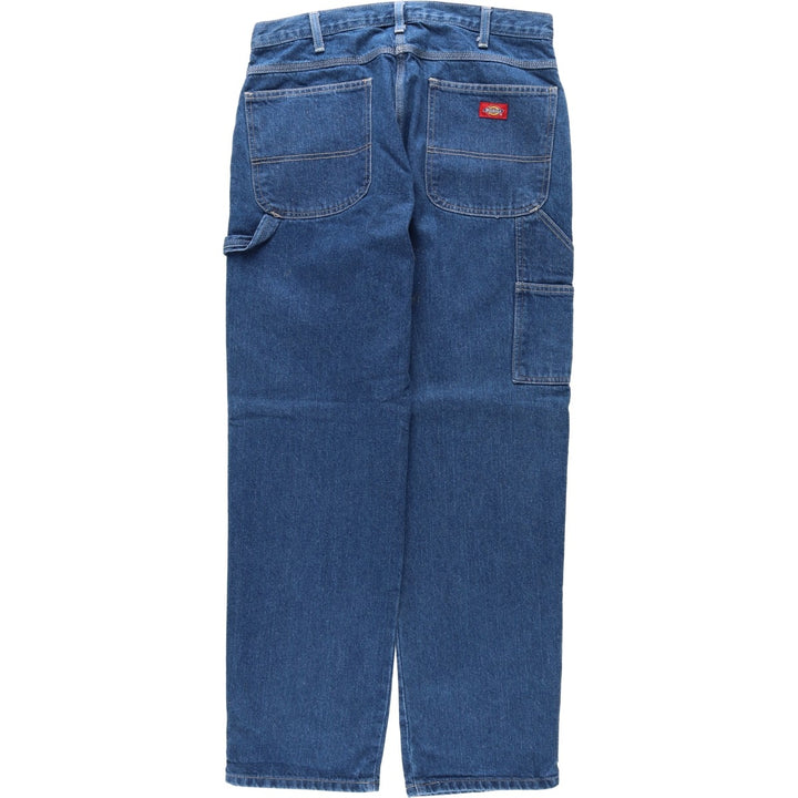 Dickies denim painter pants for men, equivalent to W34 cotton blue type Vintage Second Hand