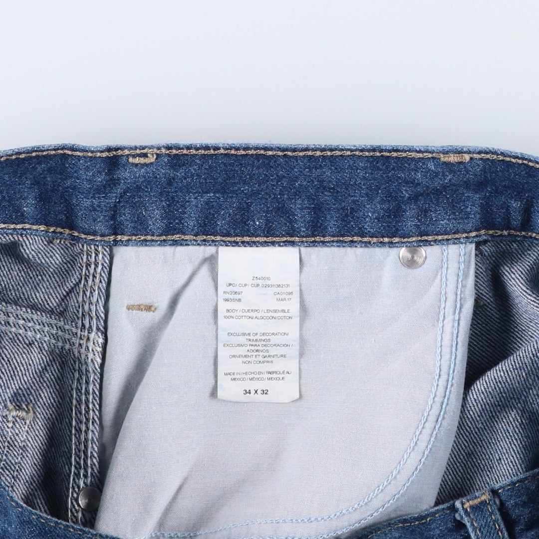 Dickies denim painter pants for men, equivalent to W34 cotton blue type Vintage Second Hand