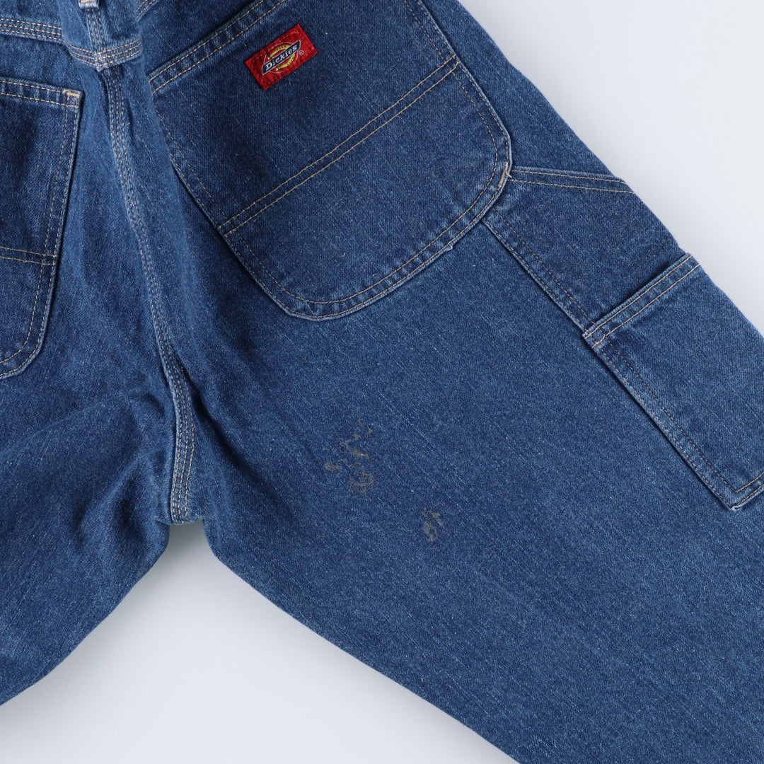Dickies denim painter pants for men, equivalent to W34 cotton blue type Vintage Second Hand