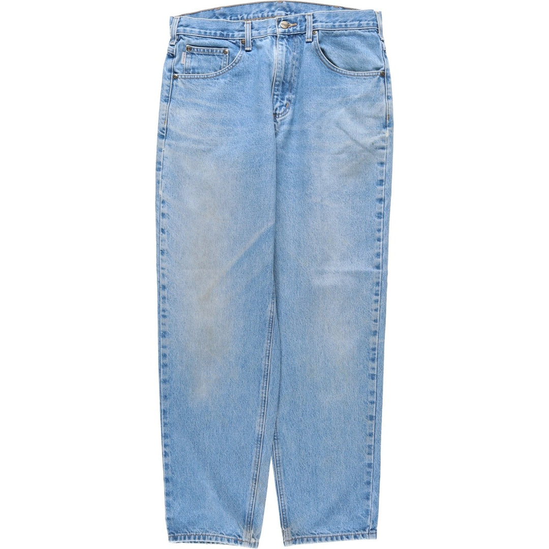 Carhartt Relaxed Fit Tapered Denim Pants for Men, W35 cotton blue type Vintage Second Hand