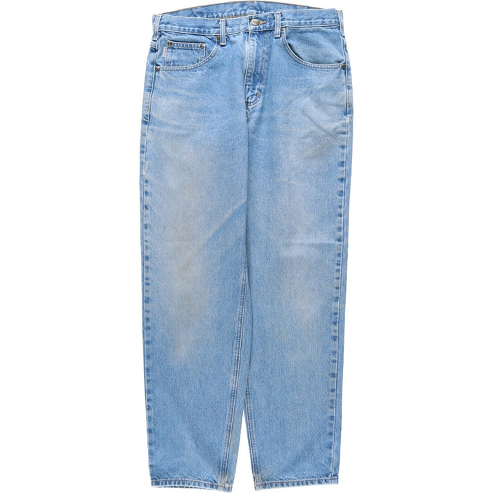 Carhartt Relaxed Fit Tapered Denim Pants for Men, W35 cotton blue type Vintage Second Hand