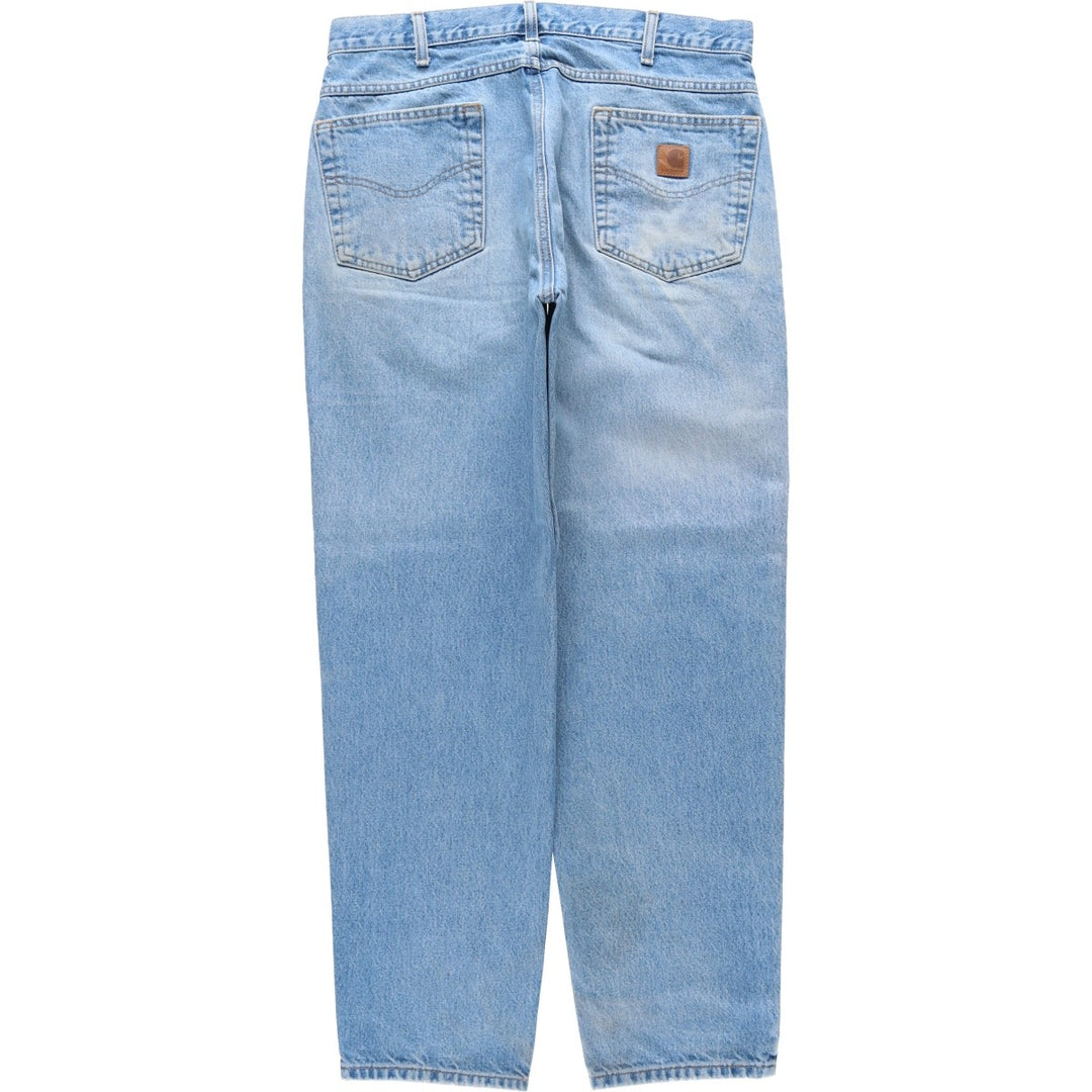 Carhartt Relaxed Fit Tapered Denim Pants for Men, W35 cotton blue type Vintage Second Hand