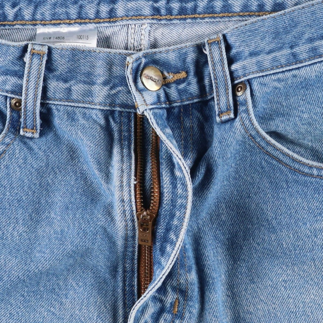 Carhartt Relaxed Fit Tapered Denim Pants for Men, W35 cotton blue type Vintage Second Hand