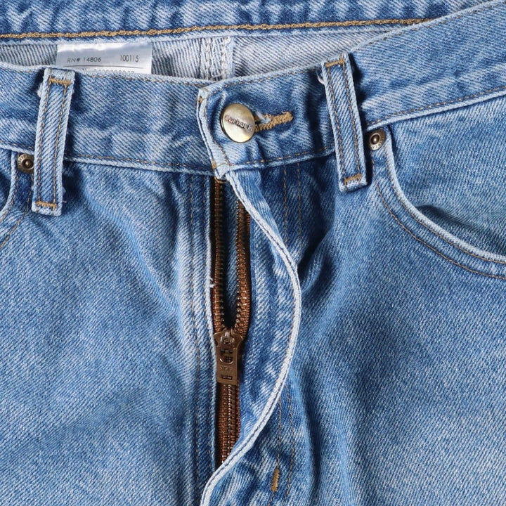 Carhartt Relaxed Fit Tapered Denim Pants for Men, W35 cotton blue type Vintage Second Hand