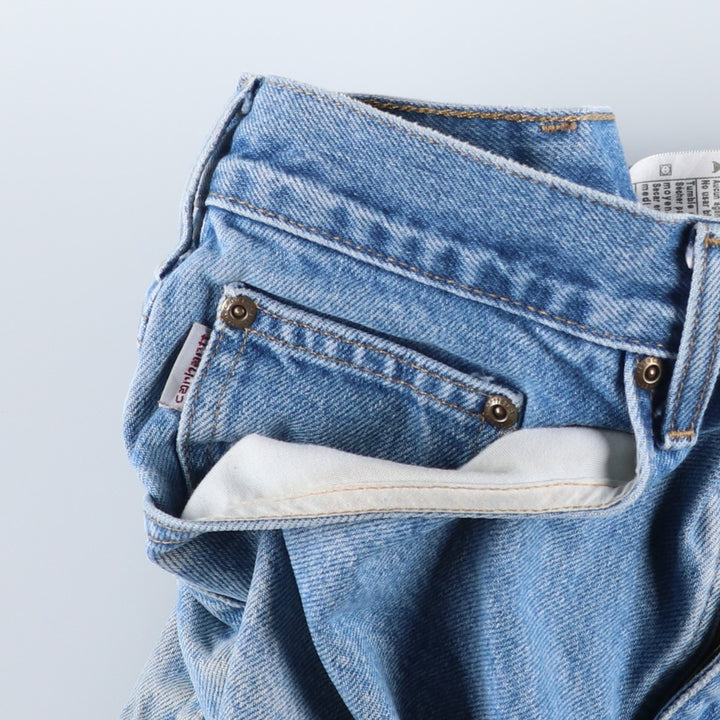 Carhartt Relaxed Fit Tapered Denim Pants for Men, W35 cotton blue type Vintage Second Hand
