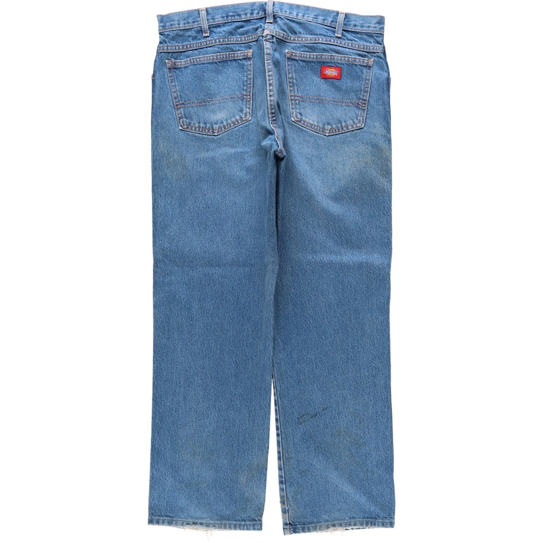 Dickies Regular Fit Straight Denim Pants, Men's Size W37 (approx.) cotton blue type Vintage Second Hand