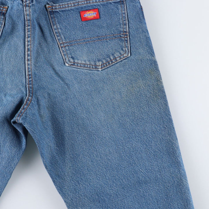 Dickies Regular Fit Straight Denim Pants, Men's Size W37 (approx.) cotton blue type Vintage Second Hand