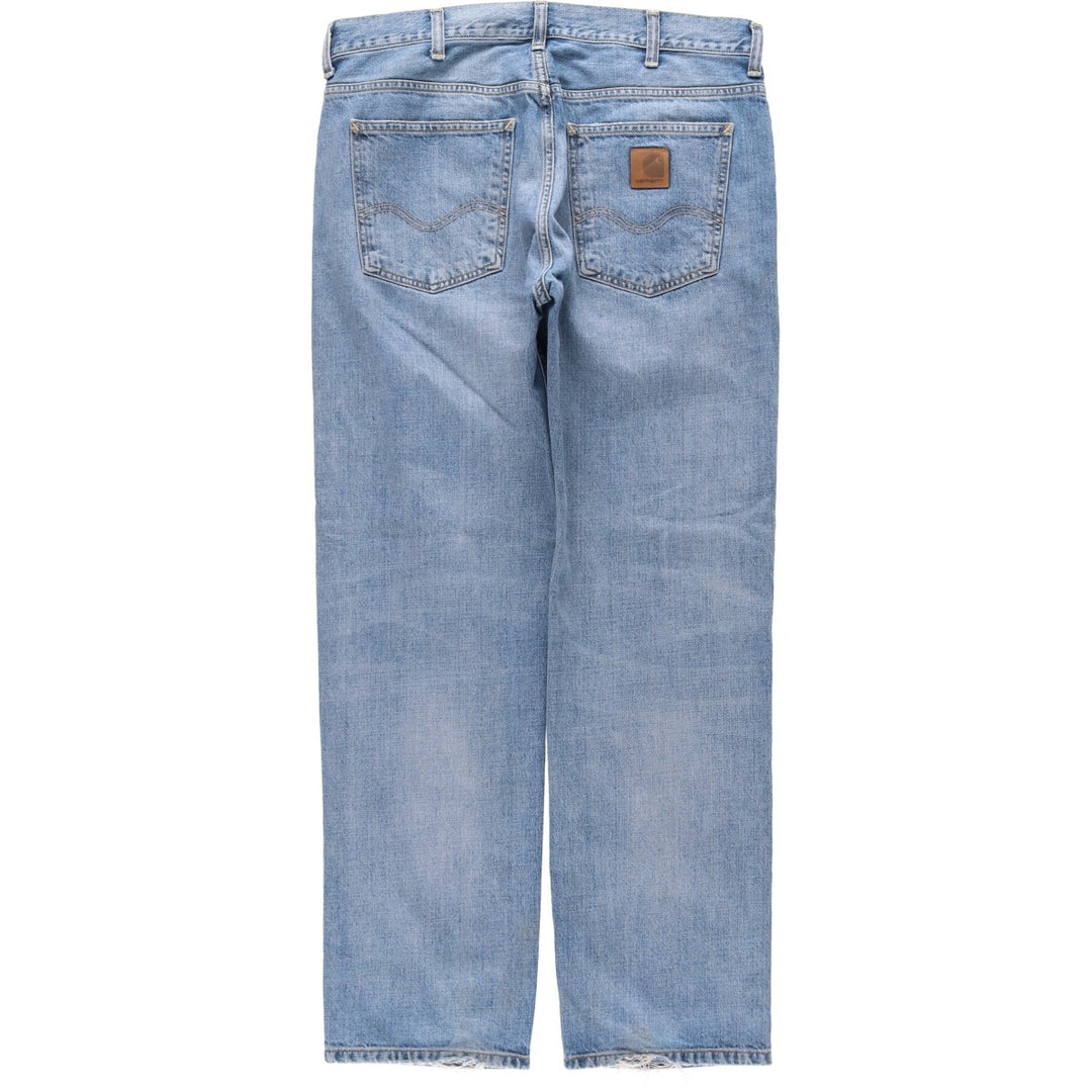 Carhartt MARLOW PANT Tapered Denim Pants, Men's W35 (approx.) cotton blue type Vintage Second Hand