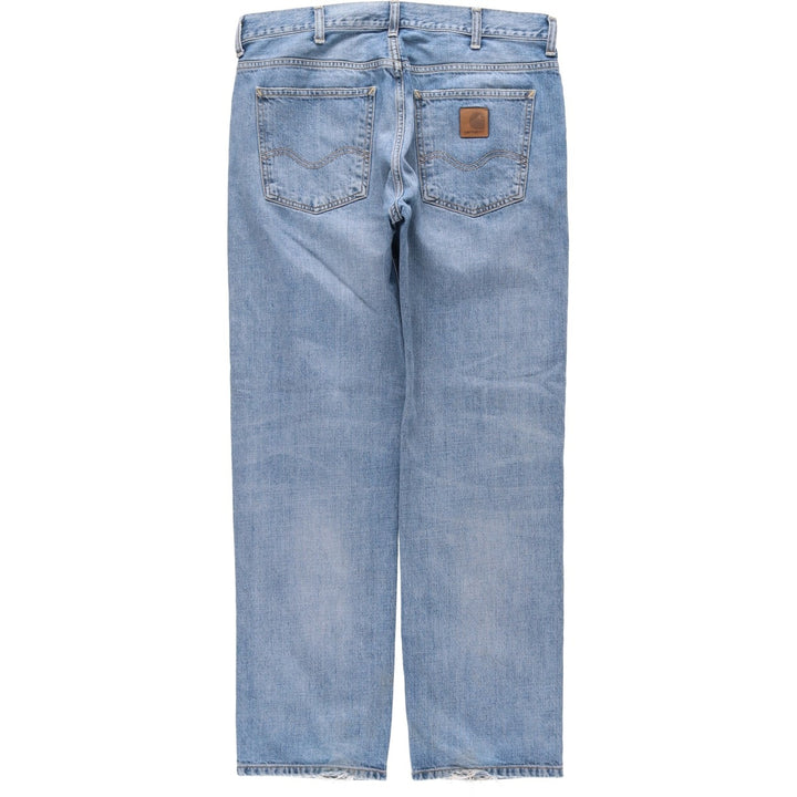 Carhartt MARLOW PANT Tapered Denim Pants, Men's W35 (approx.) cotton blue type Vintage Second Hand
