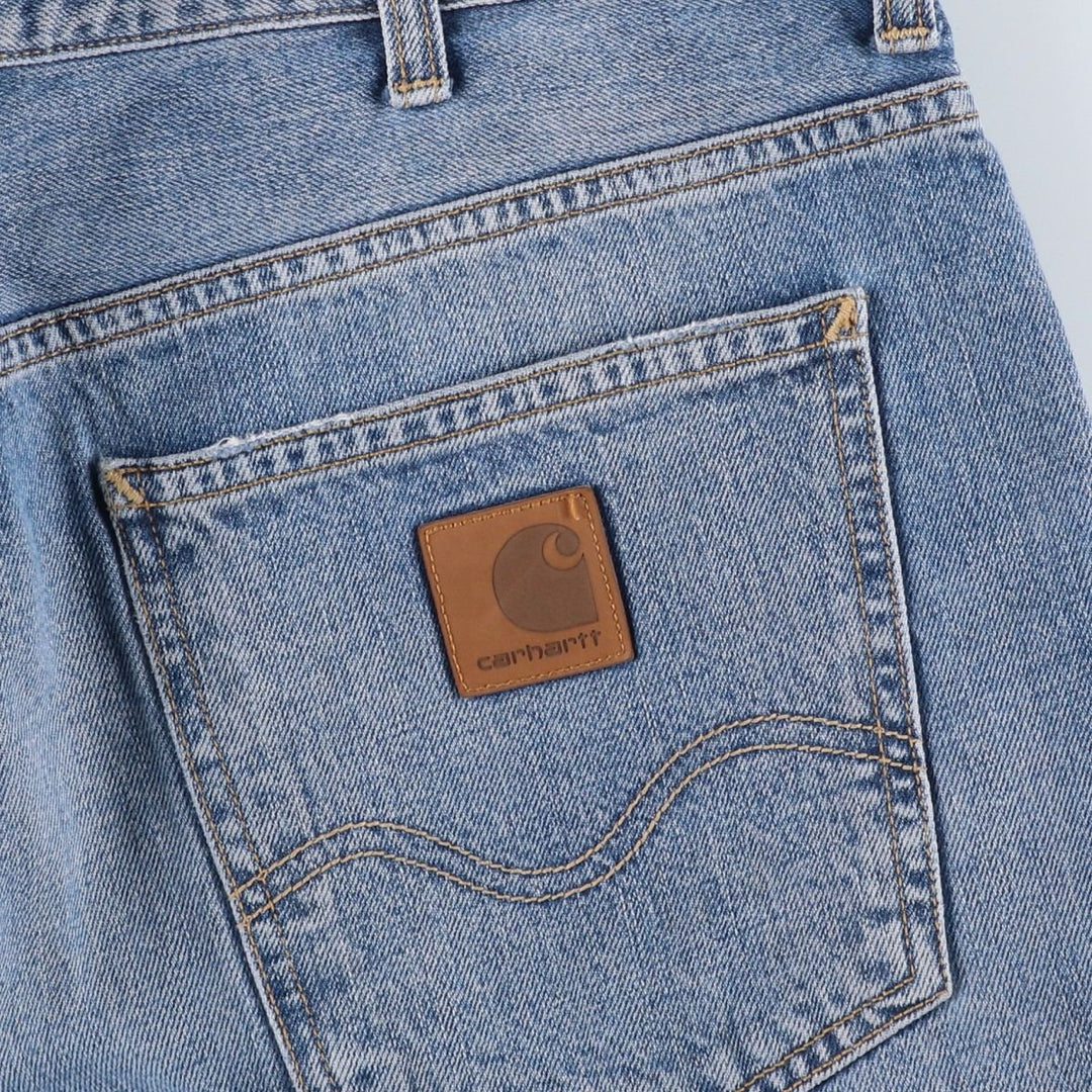 Carhartt MARLOW PANT Tapered Denim Pants, Men's W35 (approx.) cotton blue type Vintage Second Hand
