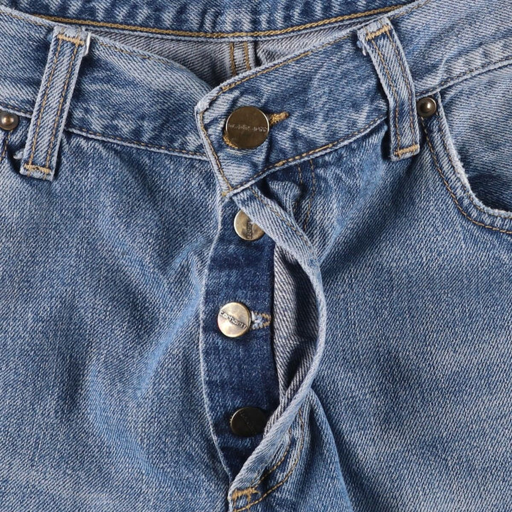 Carhartt MARLOW PANT Tapered Denim Pants, Men's W35 (approx.) cotton blue type Vintage Second Hand
