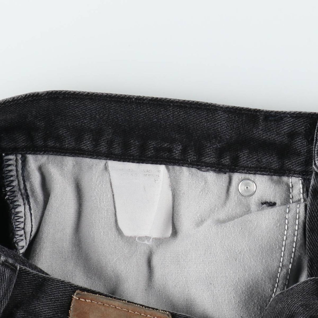 Lee Black Denim Straight Denim Pants, Men's, Size W30 unclear black type Vintage Second Hand
