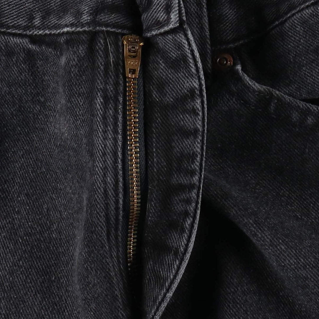 Lee Black Denim Straight Denim Pants, Men's, Size W30 unclear black type Vintage Second Hand
