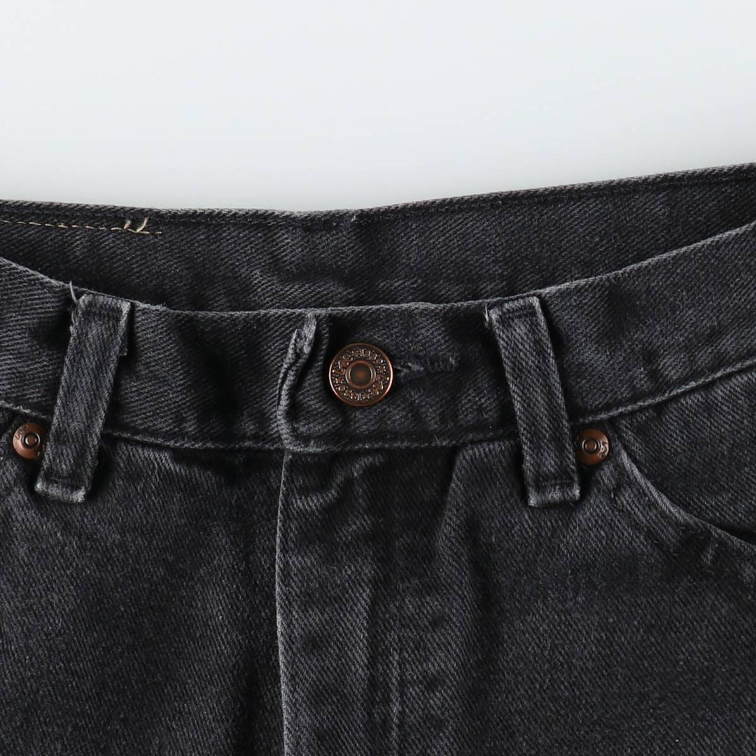 Lee Black Denim Straight Denim Pants, Men's, Size W30 unclear black type Vintage Second Hand