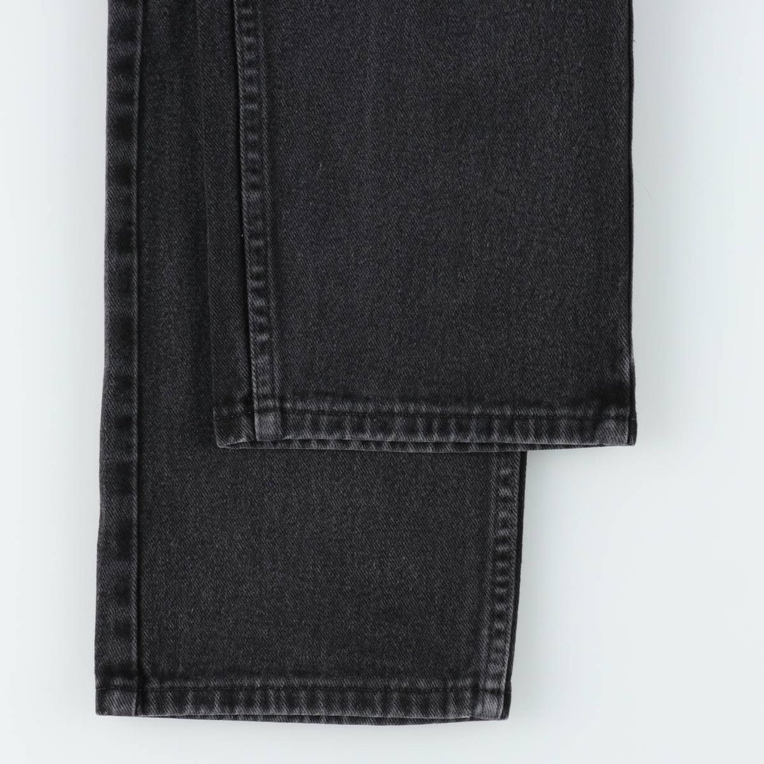 Lee Black Denim Straight Denim Pants, Men's, Size W30 unclear black type Vintage Second Hand