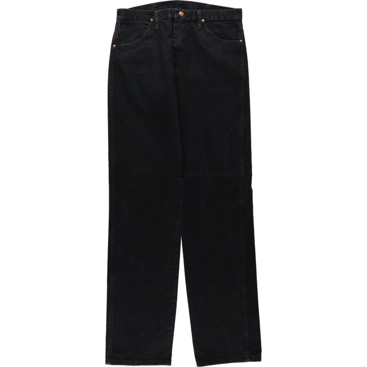 90s-00'S Wrangler Black Denim Straight Leg Jeans, Men's Size W34 (approx.), Vintage cotton black type Vintage Second Hand