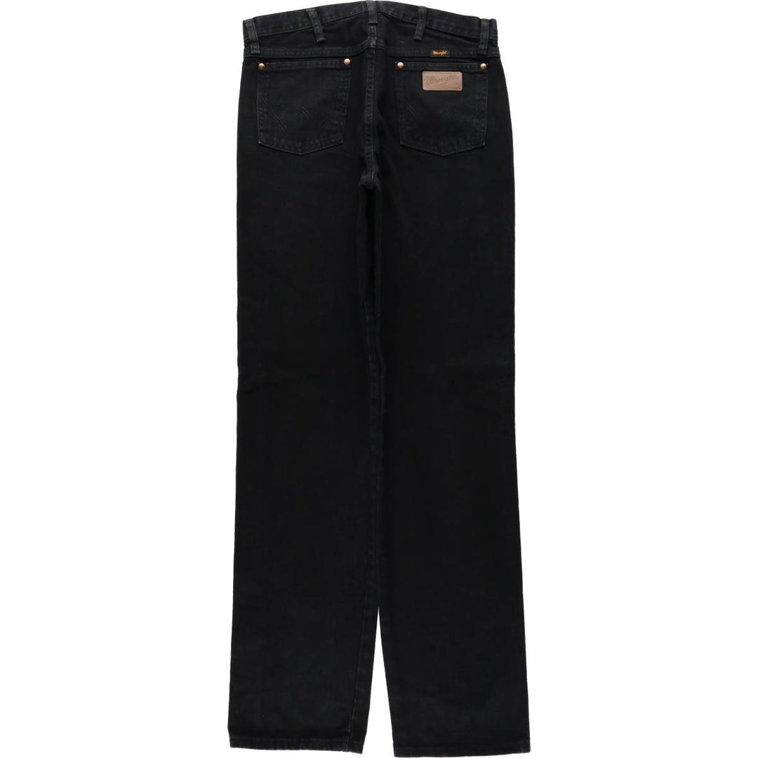 90s-00'S Wrangler Black Denim Straight Leg Jeans, Men's Size W34 (approx.), Vintage cotton black type Vintage Second Hand