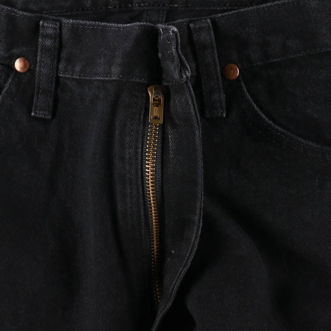 90s-00'S Wrangler Black Denim Straight Leg Jeans, Men's Size W34 (approx.), Vintage cotton black type Vintage Second Hand