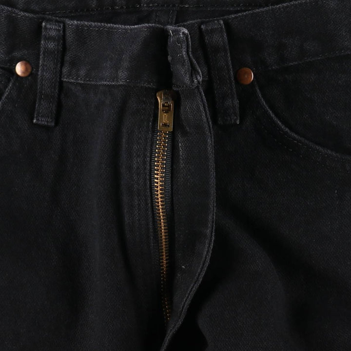 90s-00'S Wrangler Black Denim Straight Leg Jeans, Men's Size W34 (approx.), Vintage cotton black type Vintage Second Hand
