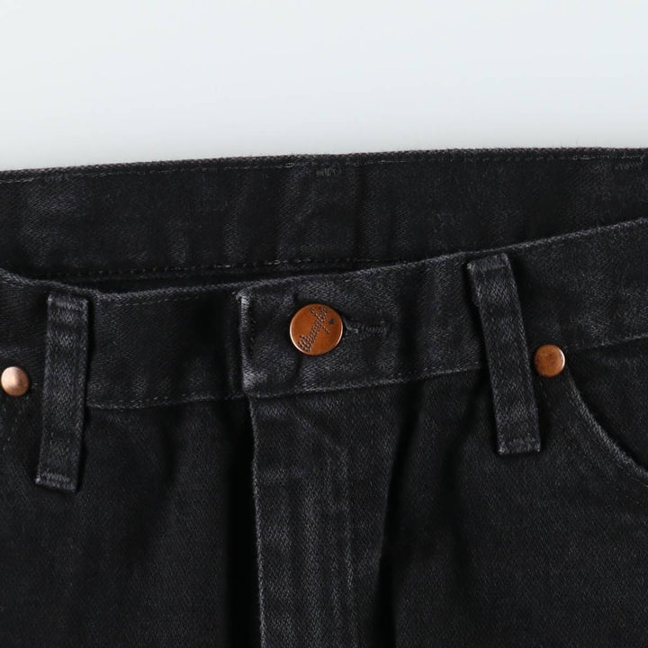 90s-00'S Wrangler Black Denim Straight Leg Jeans, Men's Size W34 (approx.), Vintage cotton black type Vintage Second Hand