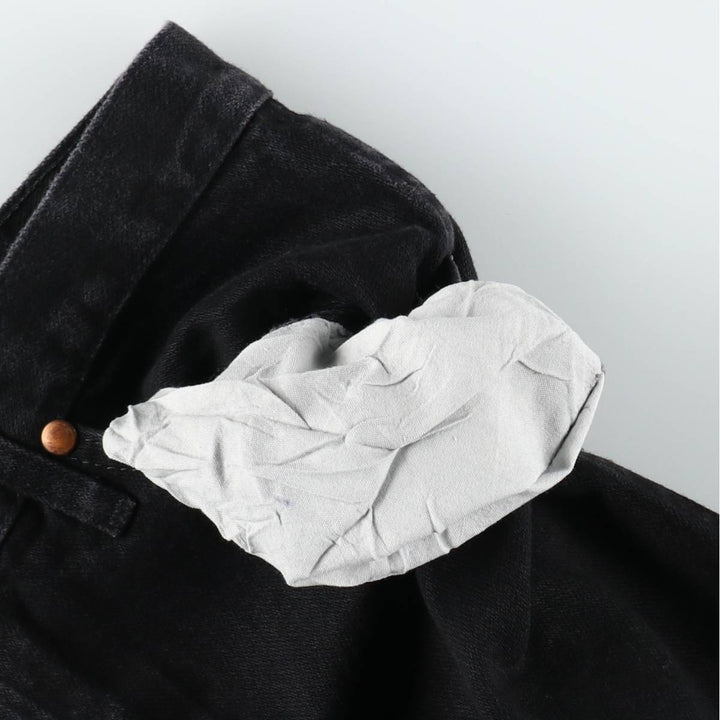 90s-00'S Wrangler Black Denim Straight Leg Jeans, Men's Size W34 (approx.), Vintage cotton black type Vintage Second Hand