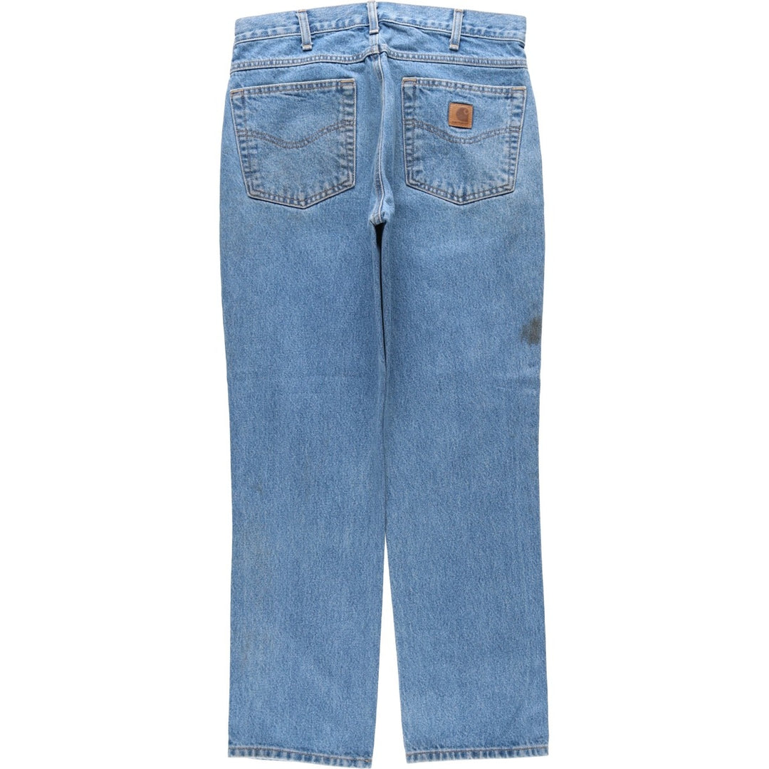Carhartt Straight Traditional Fit Tapered Denim Pants, Men's W32 (approx.) cotton blue type Vintage Second Hand