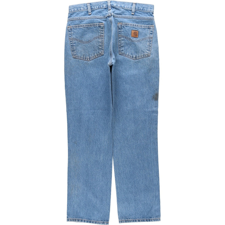 Carhartt Straight Traditional Fit Tapered Denim Pants, Men's W32 (approx.) cotton blue type Vintage Second Hand