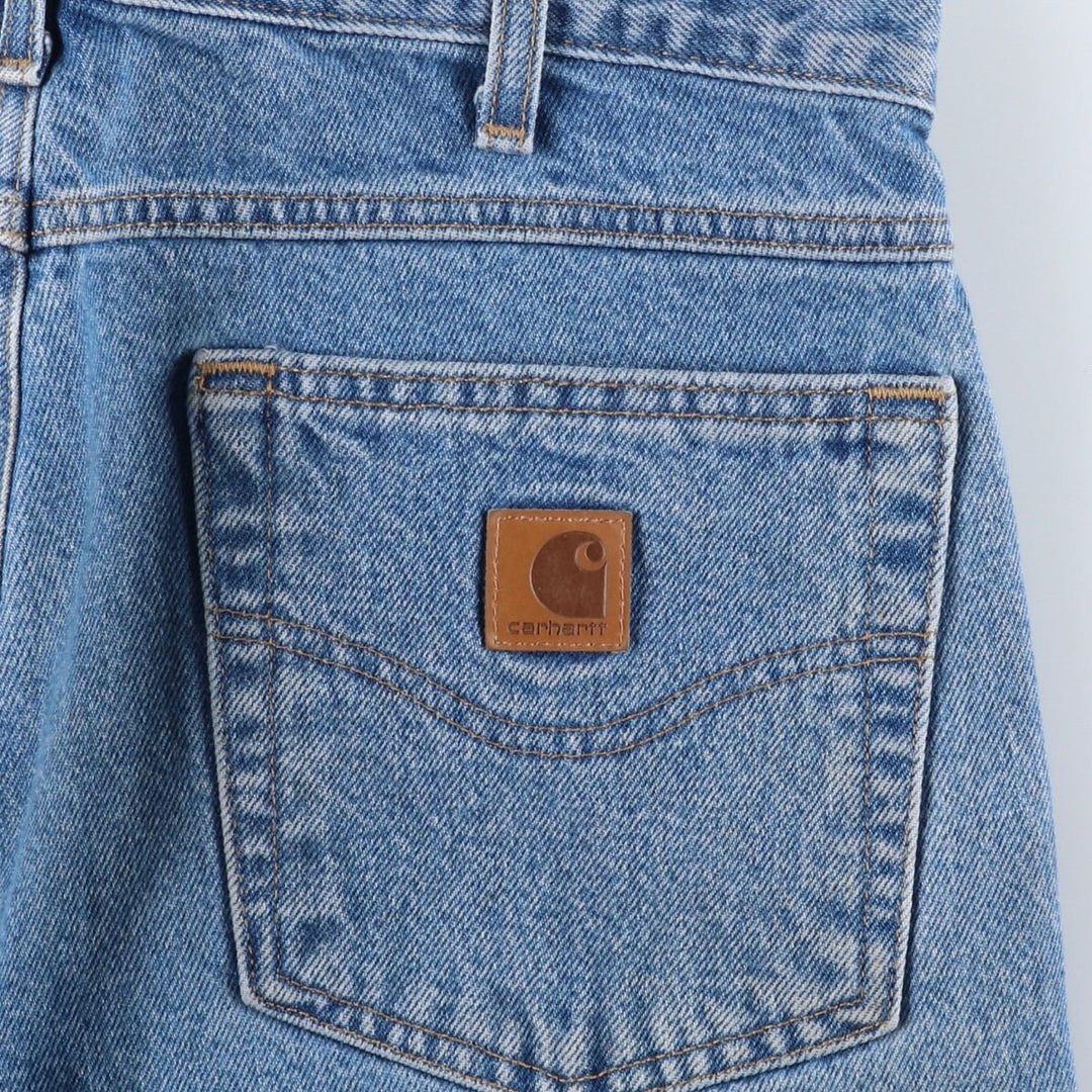 Carhartt Straight Traditional Fit Tapered Denim Pants, Men's W32 (approx.) cotton blue type Vintage Second Hand