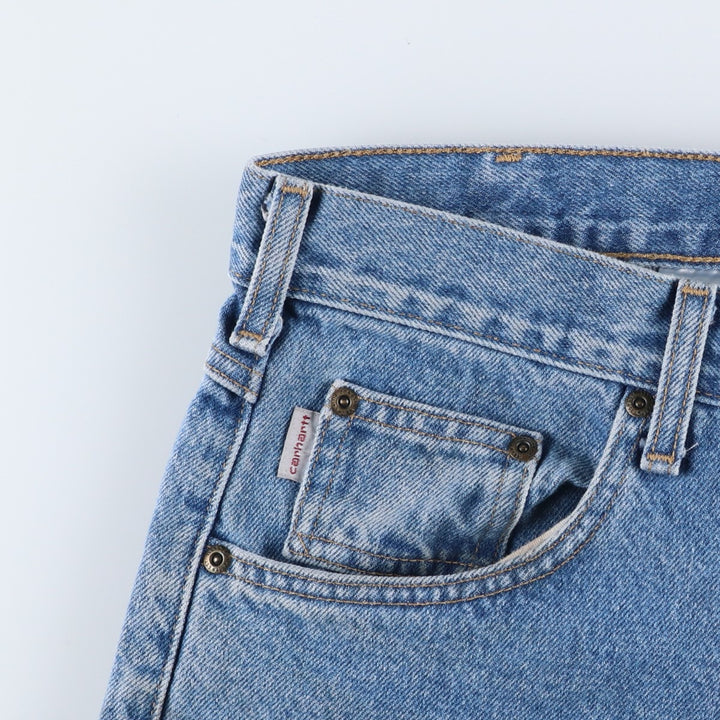 Carhartt Straight Traditional Fit Tapered Denim Pants, Men's W32 (approx.) cotton blue type Vintage Second Hand