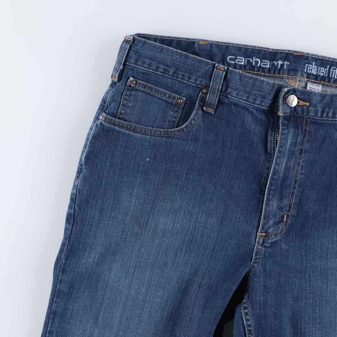 Carhartt Relaxed Fit Tapered Denim Pants for Men, W37 cotton blue type Vintage Second Hand