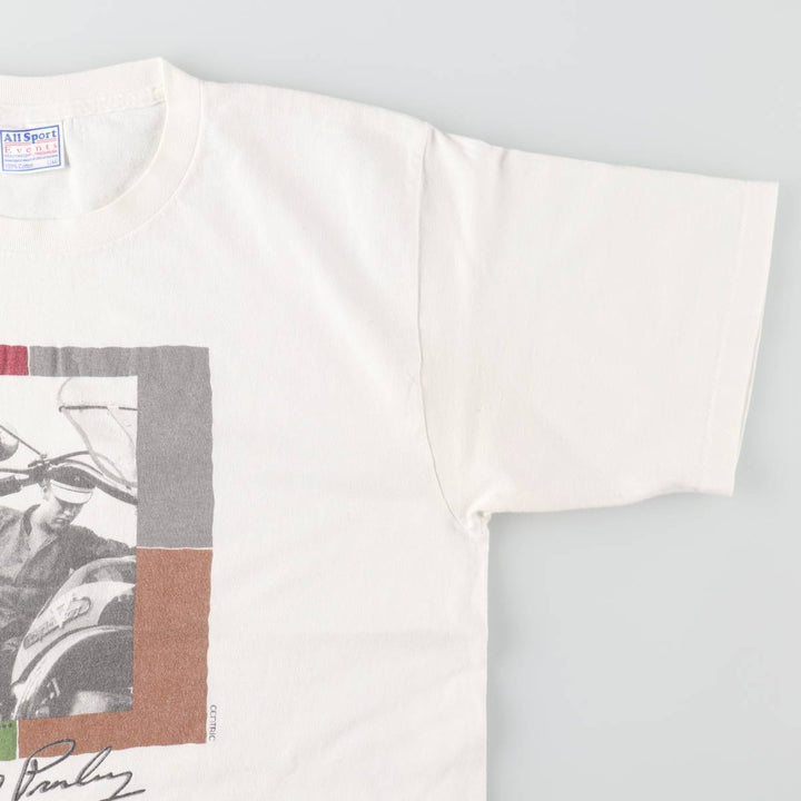 90'S All Sport Events Elvis Presley Band T-shirt, Men's Size L (approx.), Vintage cotton white type Vintage Second Hand