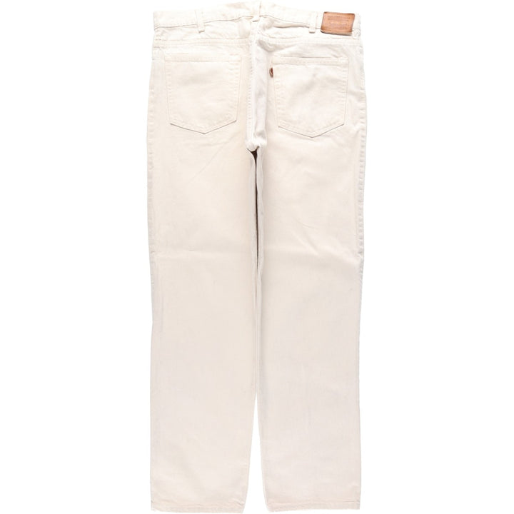 1990'S Levi's 40840-0254 Tapered Denim Pants, Made in USA, Men's Size W38 (approx.), Vintage cotton white type Vintage Second Hand