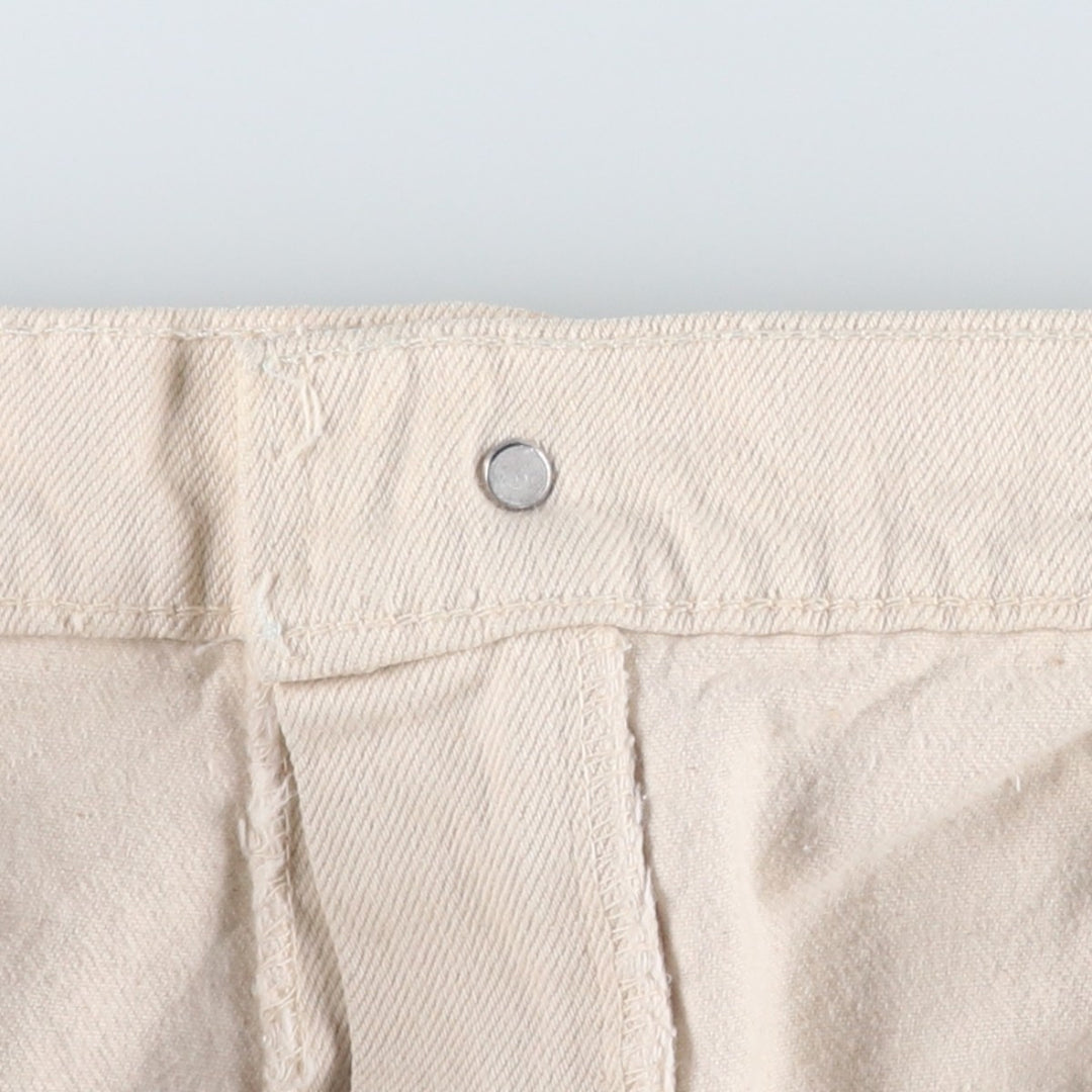 1990'S Levi's 40840-0254 Tapered Denim Pants, Made in USA, Men's Size W38 (approx.), Vintage cotton white type Vintage Second Hand