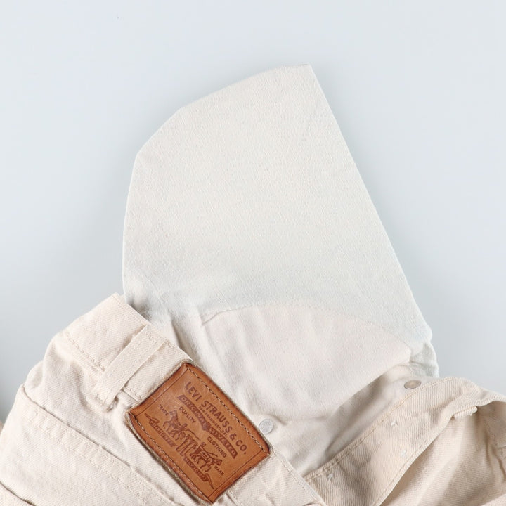 1990'S Levi's 40840-0254 Tapered Denim Pants, Made in USA, Men's Size W38 (approx.), Vintage cotton white type Vintage Second Hand