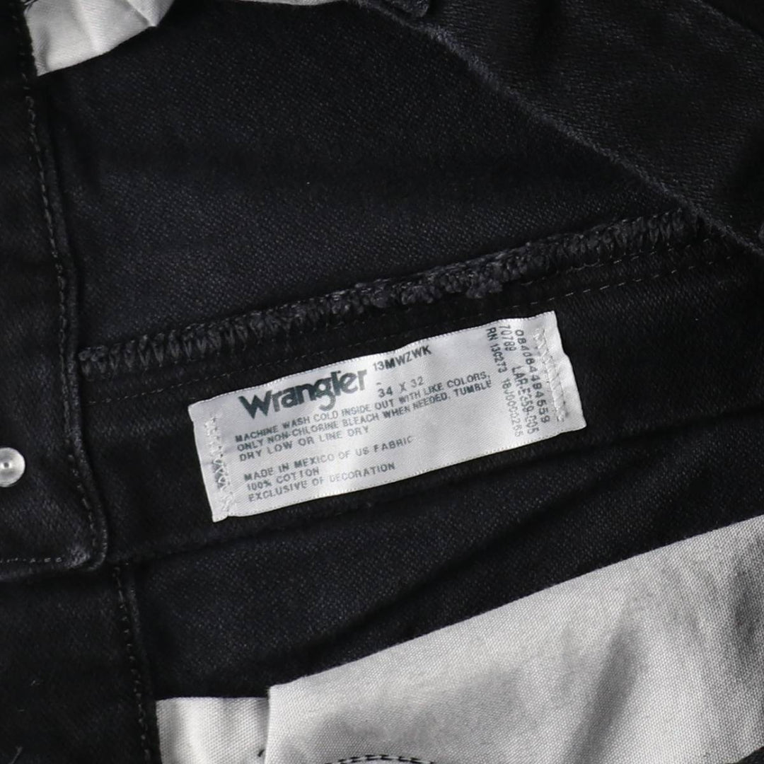 90s-00'S Wrangler Black Denim Tapered Jeans, Men's Size W36 (approx.), Vintage cotton black type Vintage Second Hand