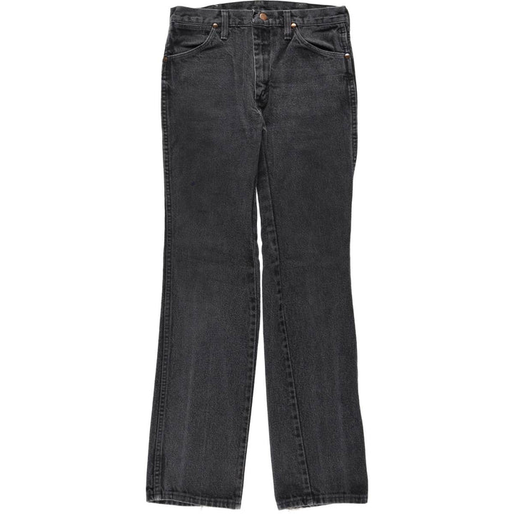 80s-90'S Wrangler Black Denim Straight Leg Jeans, Made in USA, Men's Size W31 (approx.), Vintage unclear black type Vintage Second Hand