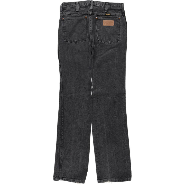 80s-90'S Wrangler Black Denim Straight Leg Jeans, Made in USA, Men's Size W31 (approx.), Vintage unclear black type Vintage Second Hand