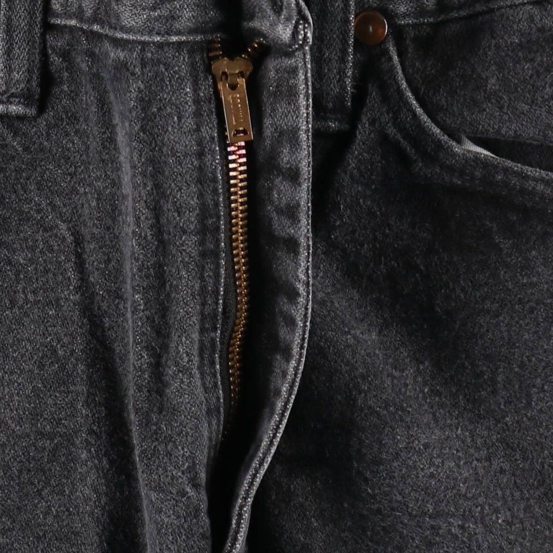 80s-90'S Wrangler Black Denim Straight Leg Jeans, Made in USA, Men's Size W31 (approx.), Vintage unclear black type Vintage Second Hand