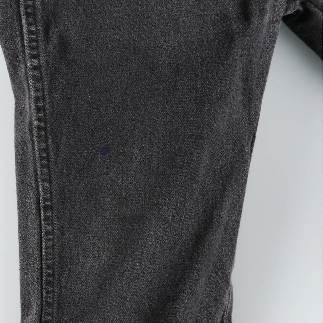 80s-90'S Wrangler Black Denim Straight Leg Jeans, Made in USA, Men's Size W31 (approx.), Vintage unclear black type Vintage Second Hand