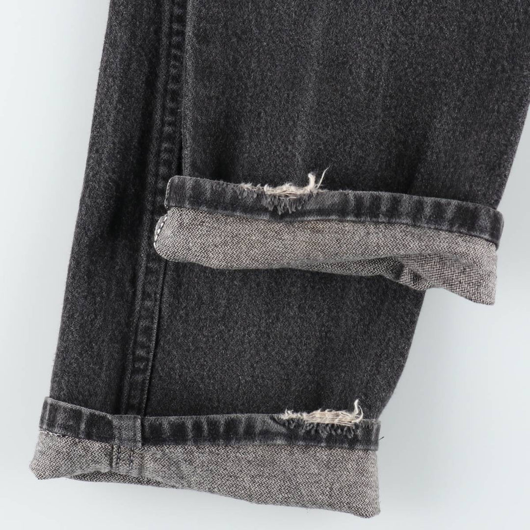 80s-90'S Wrangler Black Denim Straight Leg Jeans, Made in USA, Men's Size W31 (approx.), Vintage unclear black type Vintage Second Hand