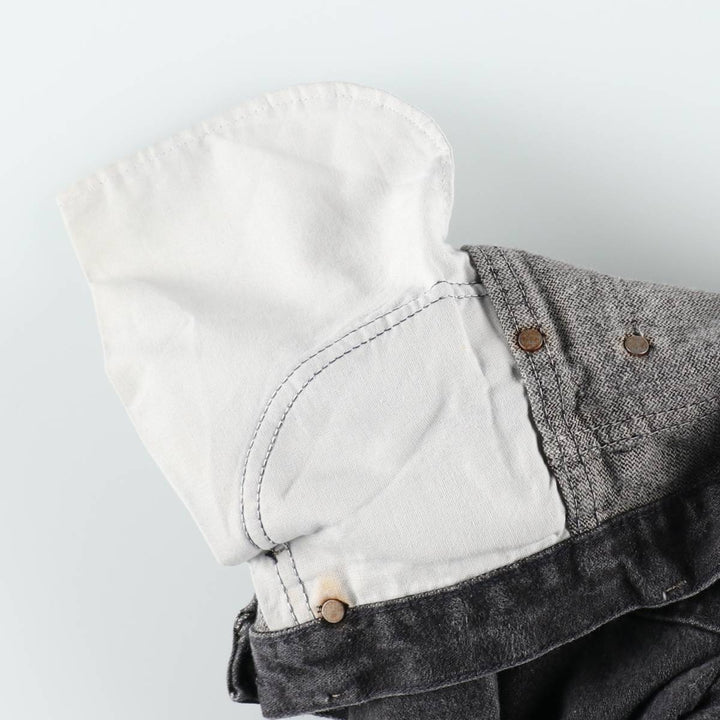 80s-90'S Wrangler Black Denim Straight Leg Jeans, Made in USA, Men's Size W31 (approx.), Vintage unclear black type Vintage Second Hand