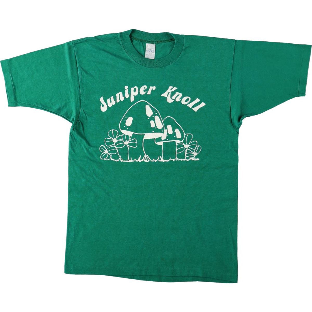 80'S PRINTWEAR Printed T-shirt, Men's Size S (approx.), Vintage cotton green type Vintage Second Hand