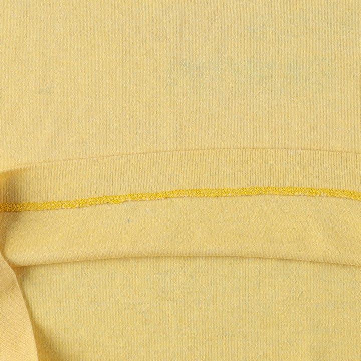 Printed T-shirt, men's size L unclear yellow type Vintage Second Hand