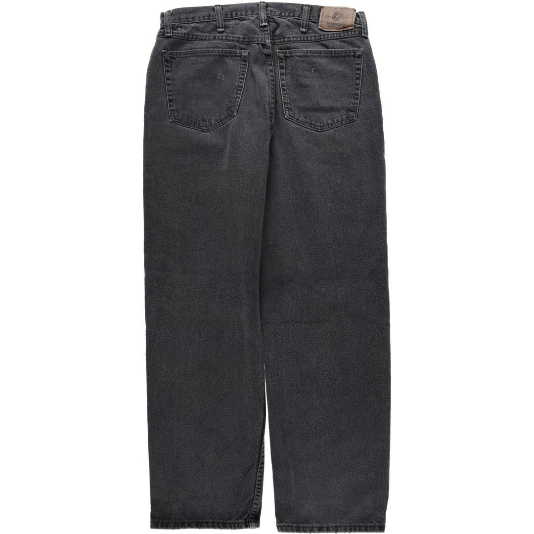Wrangler Men's Black Denim Tapered Denim Pants, Size W34 cotton black type Vintage Second Hand