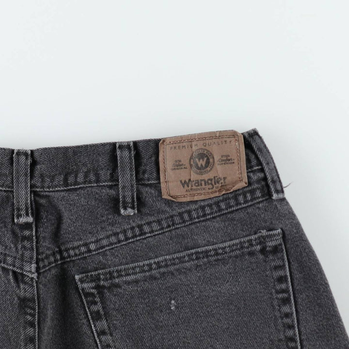 Wrangler Men's Black Denim Tapered Denim Pants, Size W34 cotton black type Vintage Second Hand