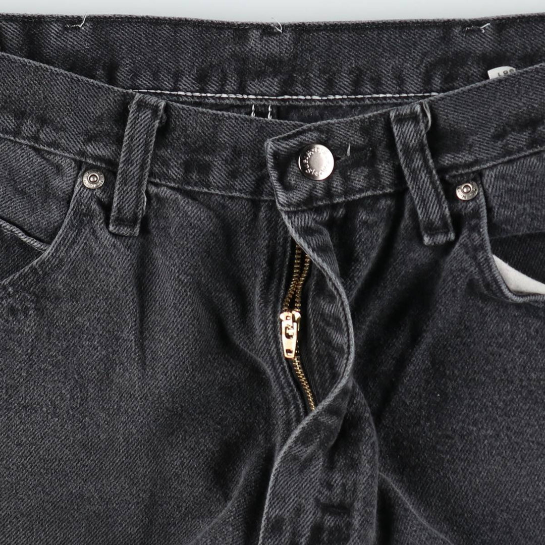 Wrangler Men's Black Denim Tapered Denim Pants, Size W34 cotton black type Vintage Second Hand